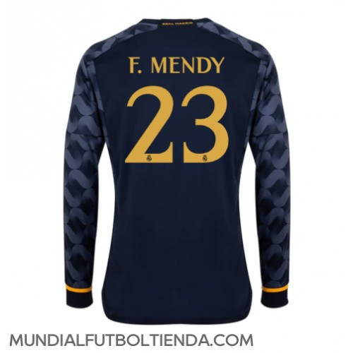 Camiseta Real Madrid Ferland Mendy #23 Segunda Equipación Replica 2023-24 mangas largas